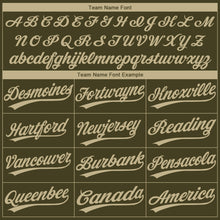 Laden Sie das Bild in den Galerie-Viewer, Custom Olive Vegas Gold-Camo 3D Pattern Design Authentic Salute To Service Baseball Jersey