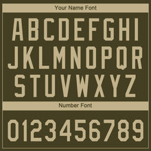 Laden Sie das Bild in den Galerie-Viewer, Custom Olive Vegas Gold-Camo 3D Pattern Design Authentic Salute To Service Baseball Jersey