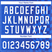 Laden Sie das Bild in den Galerie-Viewer, Custom Royal White-Black 3D Pattern Design Authentic Baseball Jersey