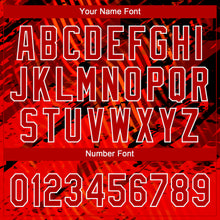 Charger l'image dans la galerie, Custom Black Red-White 3D Pattern Design Authentic Baseball Jersey