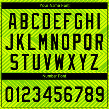 Load image into Gallery viewer, Custom Neon Green Black 3D Pattern Design Authentic Baseball Jersey