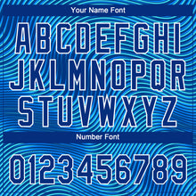 Загрузить изображение в средство просмотра галереи, Custom Light Blue Royal-White 3D Pattern Design Authentic Baseball Jersey