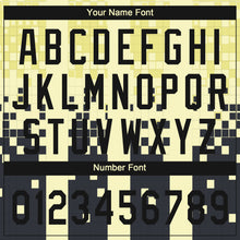 Загрузить изображение в средство просмотра галереи, Custom Cream Black 3D Pattern Design Authentic Baseball Jersey