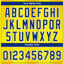 Загрузить изображение в средство просмотра галереи, Custom Gold Royal-Orange 3D Pattern Design Authentic Baseball Jersey