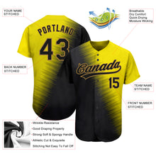 Laden Sie das Bild in den Galerie-Viewer, Custom Gold Black-Old Gold 3D Pattern Design Authentic Baseball Jersey