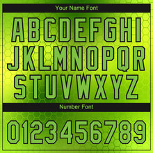 Load image into Gallery viewer, Custom Neon Green Neon Green-Black 3D Pattern Design Authentic Baseball Jersey