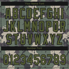 Загрузить изображение в средство просмотра галереи, Custom Camo Olive-Black 3D Pattern Design Authentic Salute To Service Baseball Jersey
