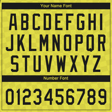 Laden Sie das Bild in den Galerie-Viewer, Custom Gold Black 3D Pattern Design Authentic Baseball Jersey