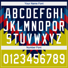 Load image into Gallery viewer, Custom Figure White-Gold 3D Pattern Design Authentic Baseball Jersey