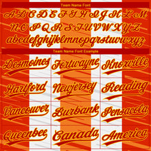 Laden Sie das Bild in den Galerie-Viewer, Custom White Red Gold-Orange 3D Pattern Design Authentic Baseball Jersey
