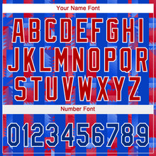 Загрузить изображение в средство просмотра галереи, Custom Royal Royal-Red 3D Pattern Design Authentic Baseball Jersey