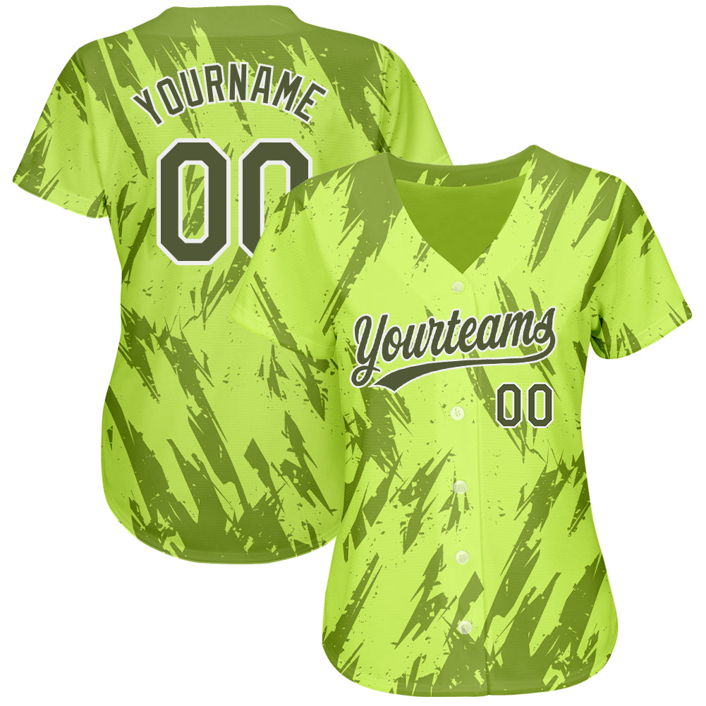 Cheap Custom Olive Neon Green-White Authentic Salute To Service Baseball  Jersey Free Shipping – CustomJerseysPro