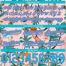 Загрузить изображение в средство просмотра галереи, Custom Light Pink Lakes Blue-Pink 3D Pattern Beach Hawaii Holiday Style Authentic Basketball Shorts