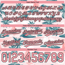 Загрузить изображение в средство просмотра галереи, Custom Light Pink Medium Pink-Black 3D Pattern Hawaii Palm Trees And Island Authentic Basketball Shorts
