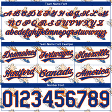 Загрузить изображение в средство просмотра галереи, Custom White Royal-Orange 3D Pattern Bears Surfing Authentic Basketball Shorts