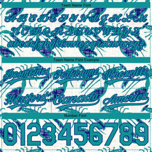 Загрузить изображение в средство просмотра галереи, Custom Cream Teal-Royal 3D Pattern Lobsters Authentic Basketball Shorts
