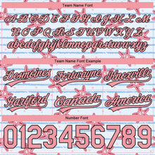 Laden Sie das Bild in den Galerie-Viewer, Custom Light Blue Medium Pink-Black 3D Pattern Starfishs Authentic Basketball Shorts