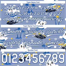 Laden Sie das Bild in den Galerie-Viewer, Custom Light Blue White-Royal 3D Pattern Hawaii Palm Trees And Bears Surfing Authentic Basketball Shorts