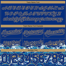 Загрузить изображение в средство просмотра галереи, Custom Royal Old Gold 3D Pattern Fish In The Sea Authentic Basketball Shorts