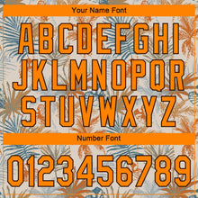 Загрузить изображение в средство просмотра галереи, Custom Cream Bay Orange-Brown 3D Pattern Design Hawaii Palm Leaves Authentic Baseball Jersey