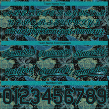 Загрузить изображение в средство просмотра галереи, Custom Black Black-Teal 3D Pattern Whale And Fish Authentic Basketball Shorts