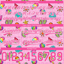 Загрузить изображение в средство просмотра галереи, Custom Pink White 3D Pattern Summer Ice Cream And Watermelon Authentic Basketball Shorts