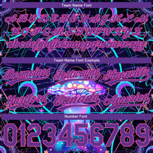 Загрузить изображение в средство просмотра галереи, Custom Black Purple-Pink 3D Pattern Magic Mushrooms Over Sacred Geometry Psychedelic Hallucination Authentic Basketball Shorts