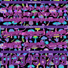 Загрузить изображение в средство просмотра галереи, Custom Black Purple-Pink 3D Pattern Magic Mushrooms Psychedelic Hallucination Authentic Basketball Shorts