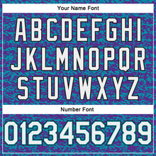 Load image into Gallery viewer, Custom Teal White Purple-Black Authentic City Edition Basketball Jersey