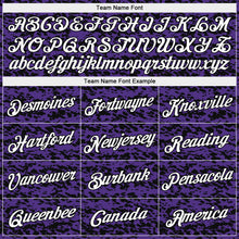 Load image into Gallery viewer, Custom Purple White-Black Authentic City Edition Basketball Jersey