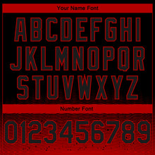 Laden Sie das Bild in den Galerie-Viewer, Custom Black Red Fade Fashion Authentic City Edition Basketball Jersey