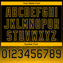 Load image into Gallery viewer, Custom Black Gold Fade Fashion Authentic City Edition Basketball Jersey