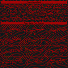 Laden Sie das Bild in den Galerie-Viewer, Custom Black Red Authentic City Edition Basketball Jersey