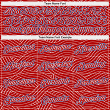 Load image into Gallery viewer, Custom Red Royal-White Authentic City Edition Basketball Jersey