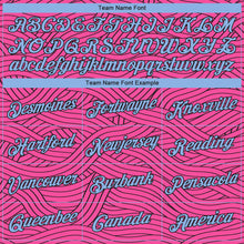 Загрузить изображение в средство просмотра галереи, Custom Pink Light Blue-Black Authentic City Edition Basketball Jersey