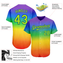 Загрузить изображение в средство просмотра галереи, Custom Rainbow For Pride Month Love Is Love LGBT 3D Authentic Baseball Jersey