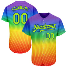 Загрузить изображение в средство просмотра галереи, Custom Rainbow For Pride Month Love Is Love LGBT 3D Authentic Baseball Jersey