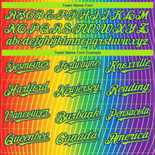 Загрузить изображение в средство просмотра галереи, Custom Rainbow For Pride Month Love Is Love LGBT 3D Authentic Baseball Jersey