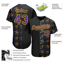 Загрузить изображение в средство просмотра галереи, Custom Rainbow For Pride Month Love Is Love LGBT 3D Authentic Baseball Jersey