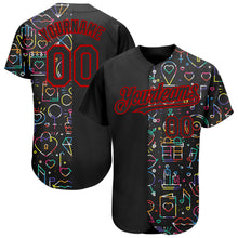 Загрузить изображение в средство просмотра галереи, Custom Rainbow For Pride Month Love Is Love LGBT 3D Authentic Baseball Jersey
