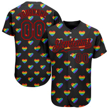 Load image into Gallery viewer, Custom Rainbow For Pride Month Love Is Love LGBT 3D Authentic Baseball Jersey