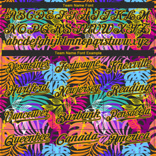 Charger l'image dans la galerie, Custom Black Yellow 3D Pattern Design Hawaii Tropical Palm Trees Authentic Baseball Jersey