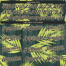 Laden Sie das Bild in den Galerie-Viewer, Custom Black City Cream 3D Pattern Design Hawaii Tropical Palm Leaves Authentic Baseball Jersey