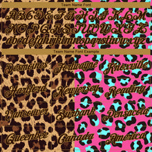 Load image into Gallery viewer, Custom Pink Brown-Old Gold 3D Pattern Design Leopard Performance T-Shirt