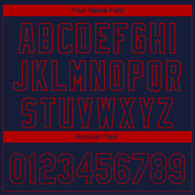 Charger l'image dans la galerie, Custom Navy Red 3D Washington City Edition Fade Fashion Authentic Baseball Jersey