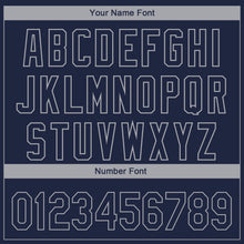 Загрузить изображение в средство просмотра галереи, Custom Navy Gray 3D Dallas City Edition Fade Fashion Authentic Baseball Jersey