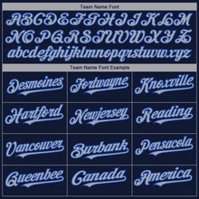 Загрузить изображение в средство просмотра галереи, Custom Navy Gray-Thunder Blue 3D Dallas City Edition Fade Fashion Authentic Baseball Jersey