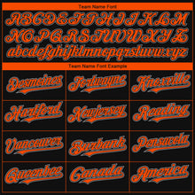 Load image into Gallery viewer, Custom Black Orange-Gray 3D San Francisco City Edition Fade Fashion Authentic Baseball Jersey