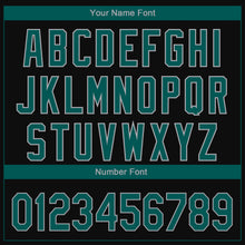 Charger l'image dans la galerie, Custom Black Midnight Green-Gray 3D Philadelphia City Edition Fade Fashion Authentic Baseball Jersey