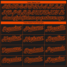 Load image into Gallery viewer, Custom Black Orange 3D Philadelphia City Edition Fade Fashion Authentic Baseball Jersey